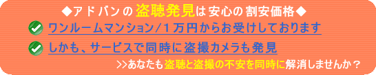 盗聴発見案内ページ